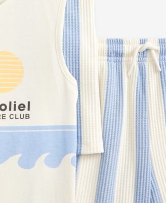 Boys 5-20 3-Pc. Striped Shirt, Tank Top & Shorts Set, Macy's Exclusive 