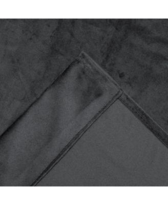 Christmas Essentials Light Filtering Complete Attached Velvet Window Curtains & Valance Set - Christmas Burgundy