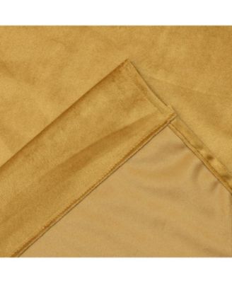 Christmas Essentials Light Filtering Complete Attached Velvet Window Curtains & Valance Set