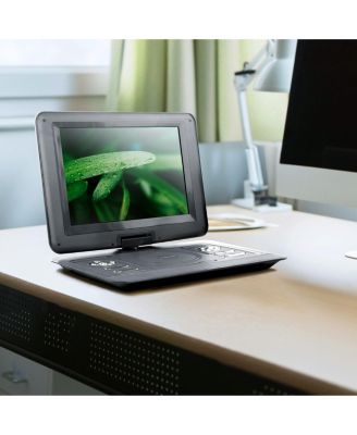 15 Inch Portable DVD Player with Swivel TFT-LCD Screen and USB,SD,AV,HDMI Inputs