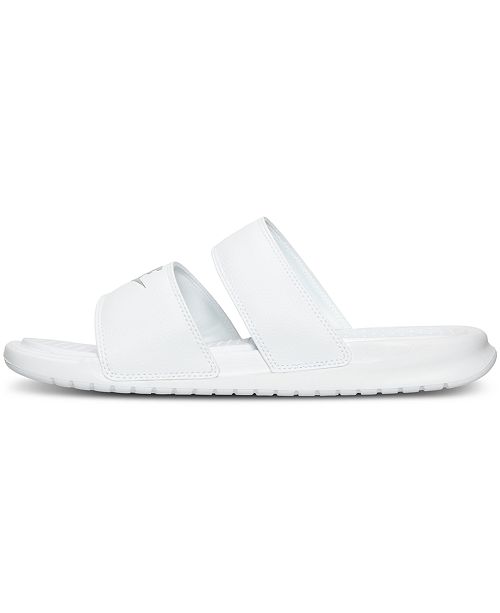 women's nike benassi duo slide sandals