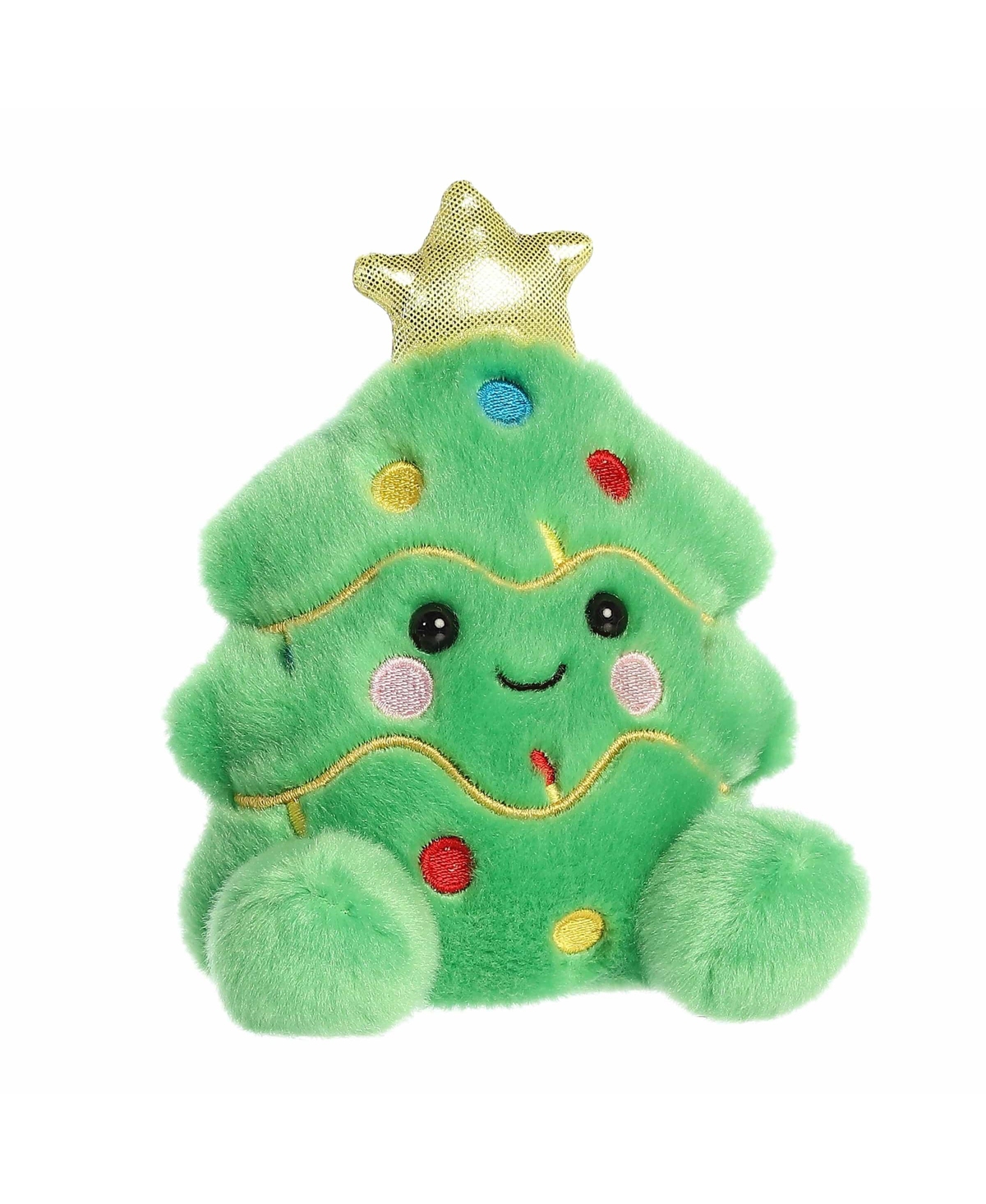 Aurora Mini Douglas Christmas Tree Palm Pals Festive Plush Toy Green 5"