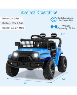 12V Kids Ride on Truck Car Battery Powered Electric Vehicle with Remote Control