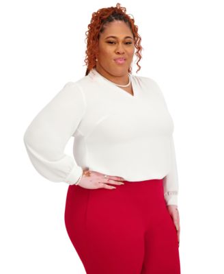 Women's Long Sleeve V-Neck Top