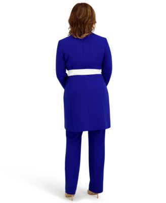 Women's Three Button Patch Pocket Trench Coat