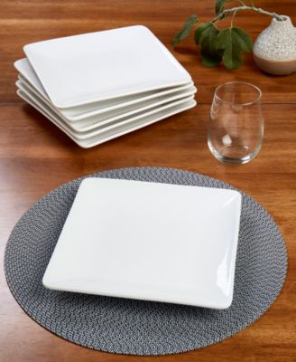 Elegance Square Salad Plates, Set of 6