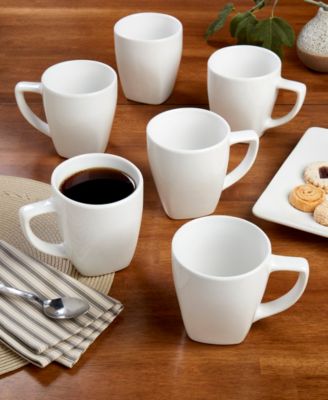 Chic Round Mugs, Set of 6