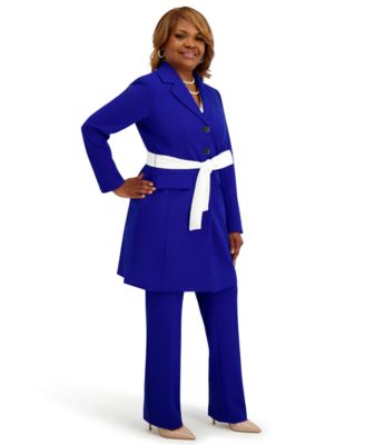 Women's Three Button Patch Pocket Trench Coat