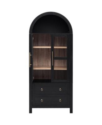 Streamdale 71" Arched Kitchen Pantry Cabinet 