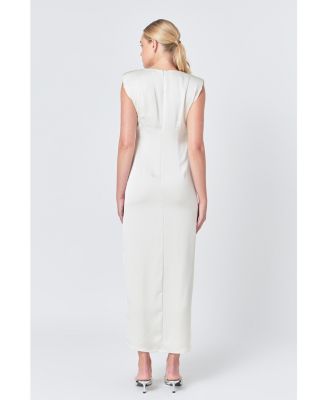 Women's Deep V Maxi Dress