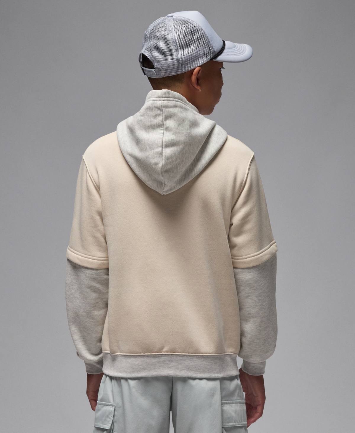 Jordan Boys 8-20 Mj Future Flight Drop Shoulder Long-sleeve Hoodie In Brown