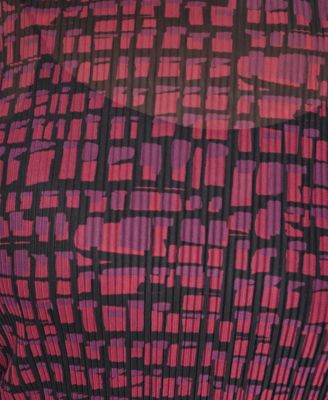 Plus Size Printed Long Sleeves Top