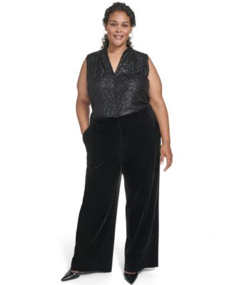 Plus Size Wide Leg Pants