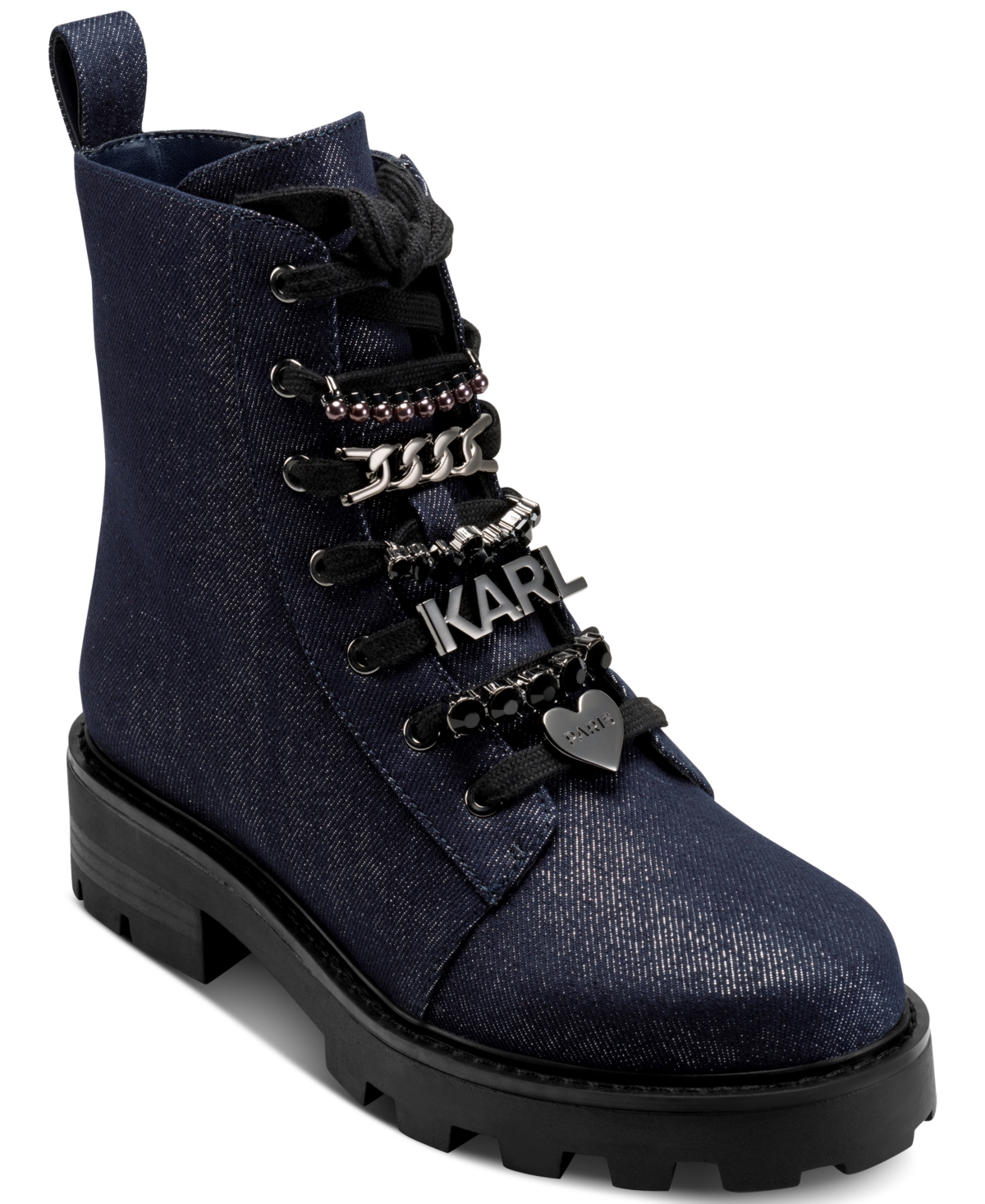 Karl Lagerfeld Paris Women's Mela Combat Boots