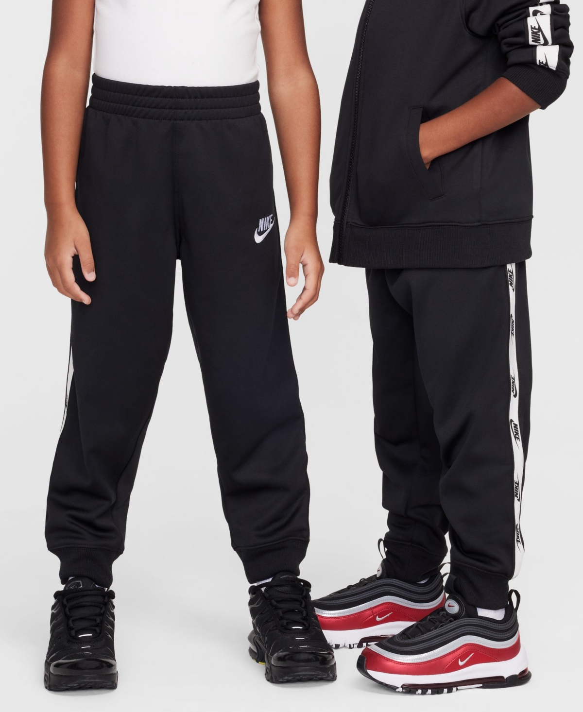 Nike Little Boys Dri-fit Full-Zip with Logo Taping Trim Jacket & Pants, 2-Piece Set