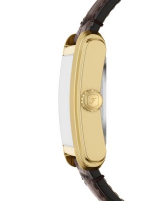 Men's Carraway Automatic Brown Croco Leather Watch, 30mm