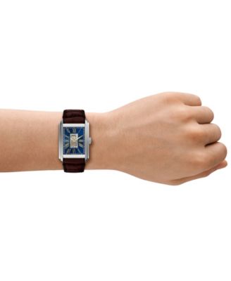 Men's Carraway Automatic Brown Croco Leather Watch, 30mm