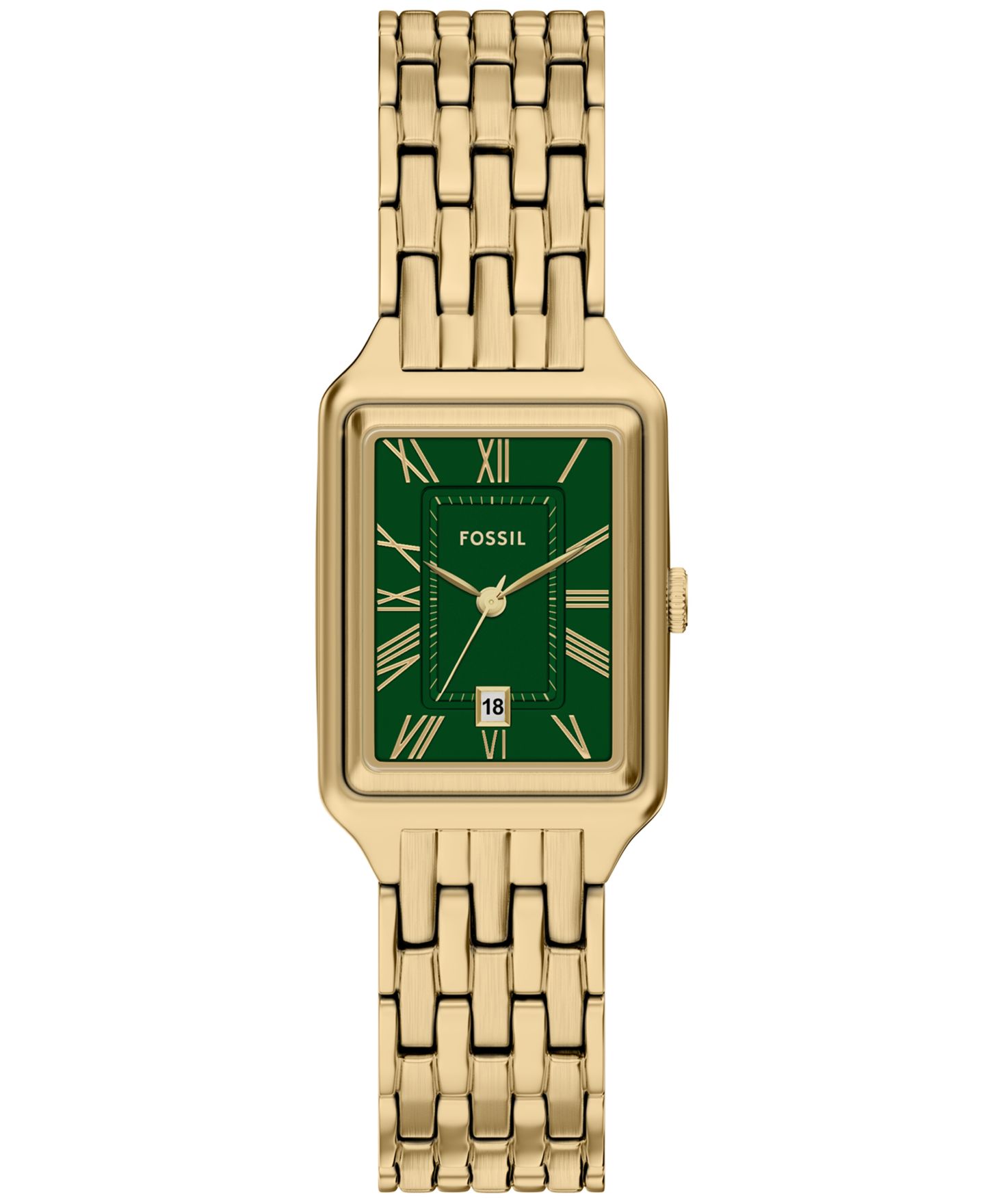 Женские часы Fossil Raquel Three-Hand Gold-Tone Stainless Steel Watch, 23mm — фото 1