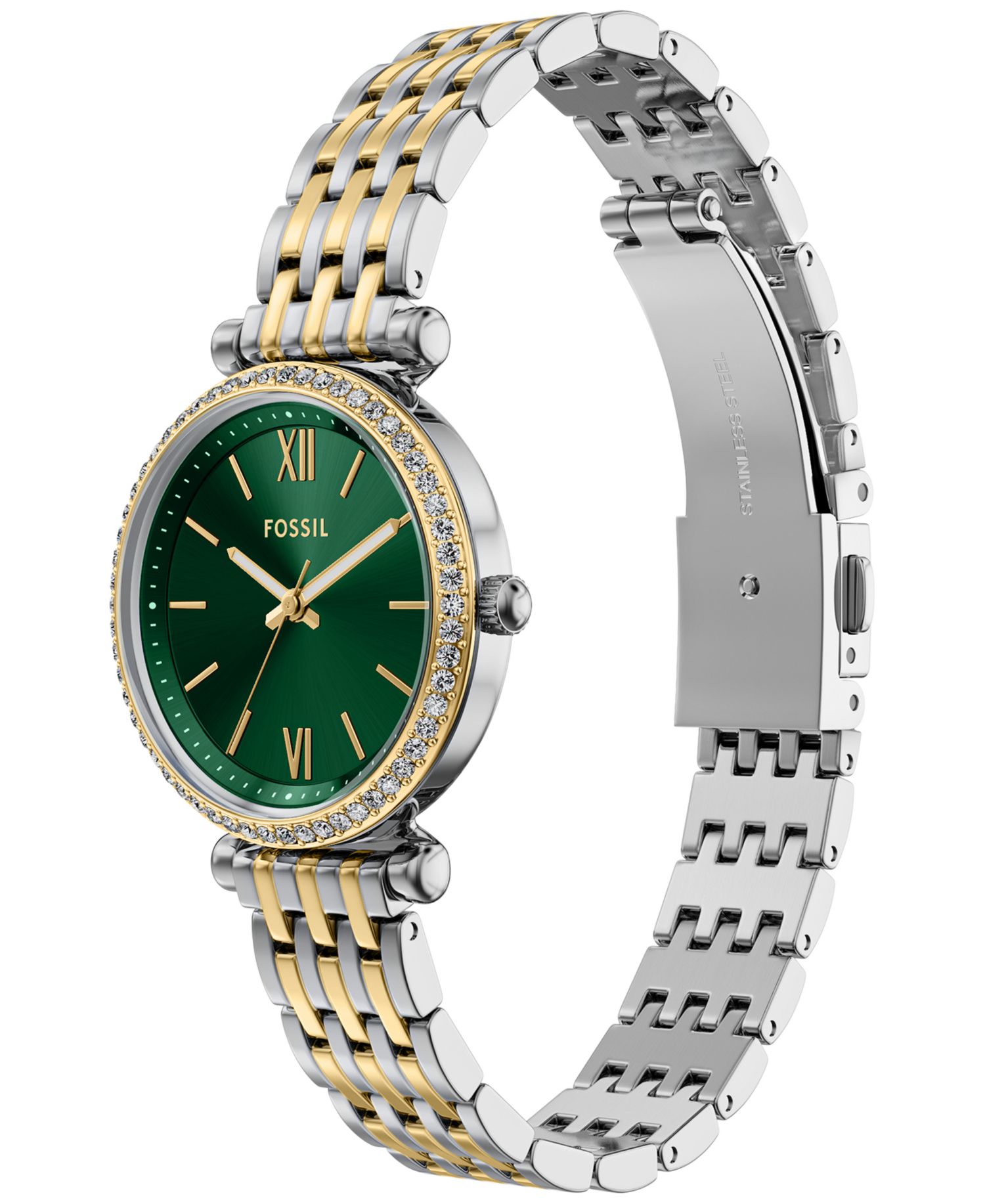 Women's Carlie Three-Hand Two-Tone Stainless Steel Watch, 28mm