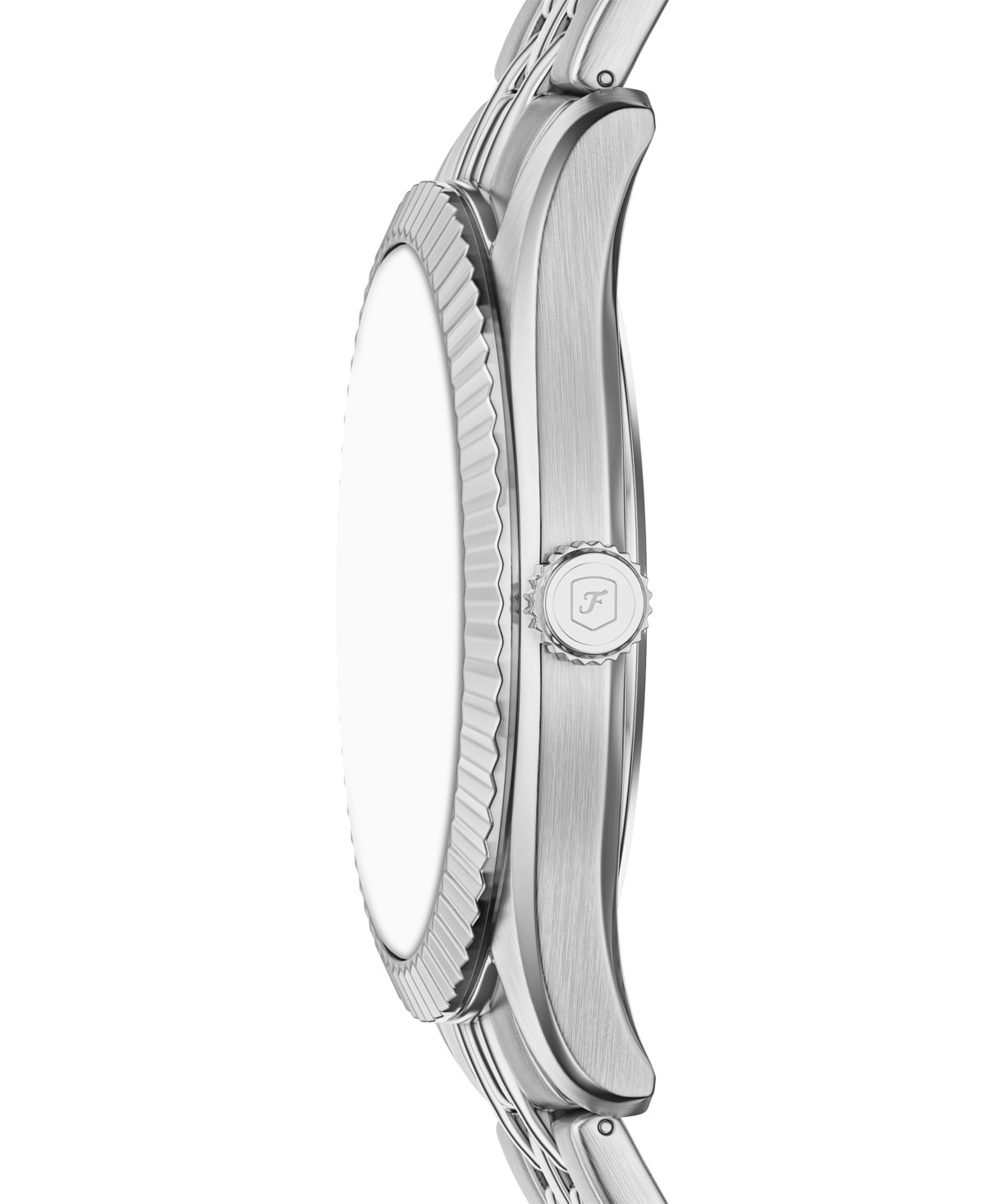 Fossil Men's Campbell Three-Hand Day-Date Stainless Steel Watch