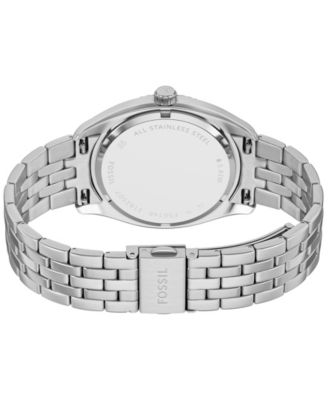 Men's Campbell Three-Hand Day-Date Stainless Steel Watch, 42mm