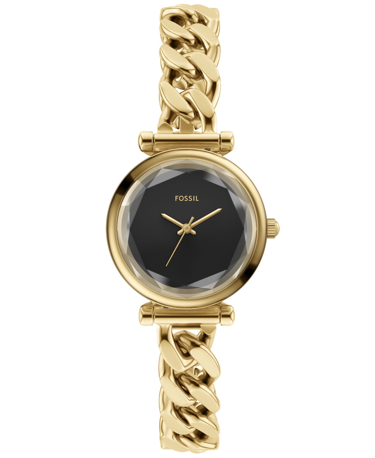 Женские часы Fossil Carlie Three-Hand Gold-Tone Stainless Steel Watch, 28mm — фото 1