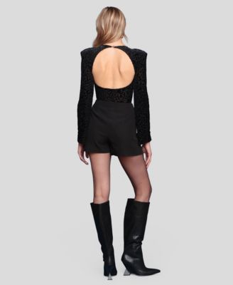 Women's Novelty Button Mini Skort