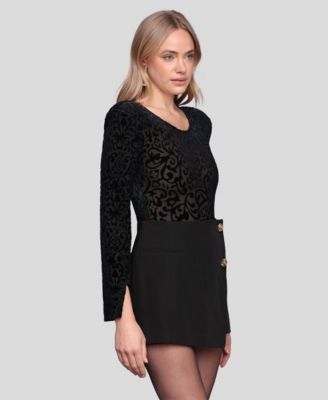 Women's Long Sleeve Bodysuit Top