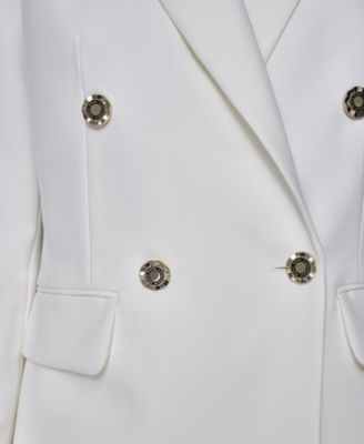 Women's V-Neck 1-Button Front Double Breasted Blazer