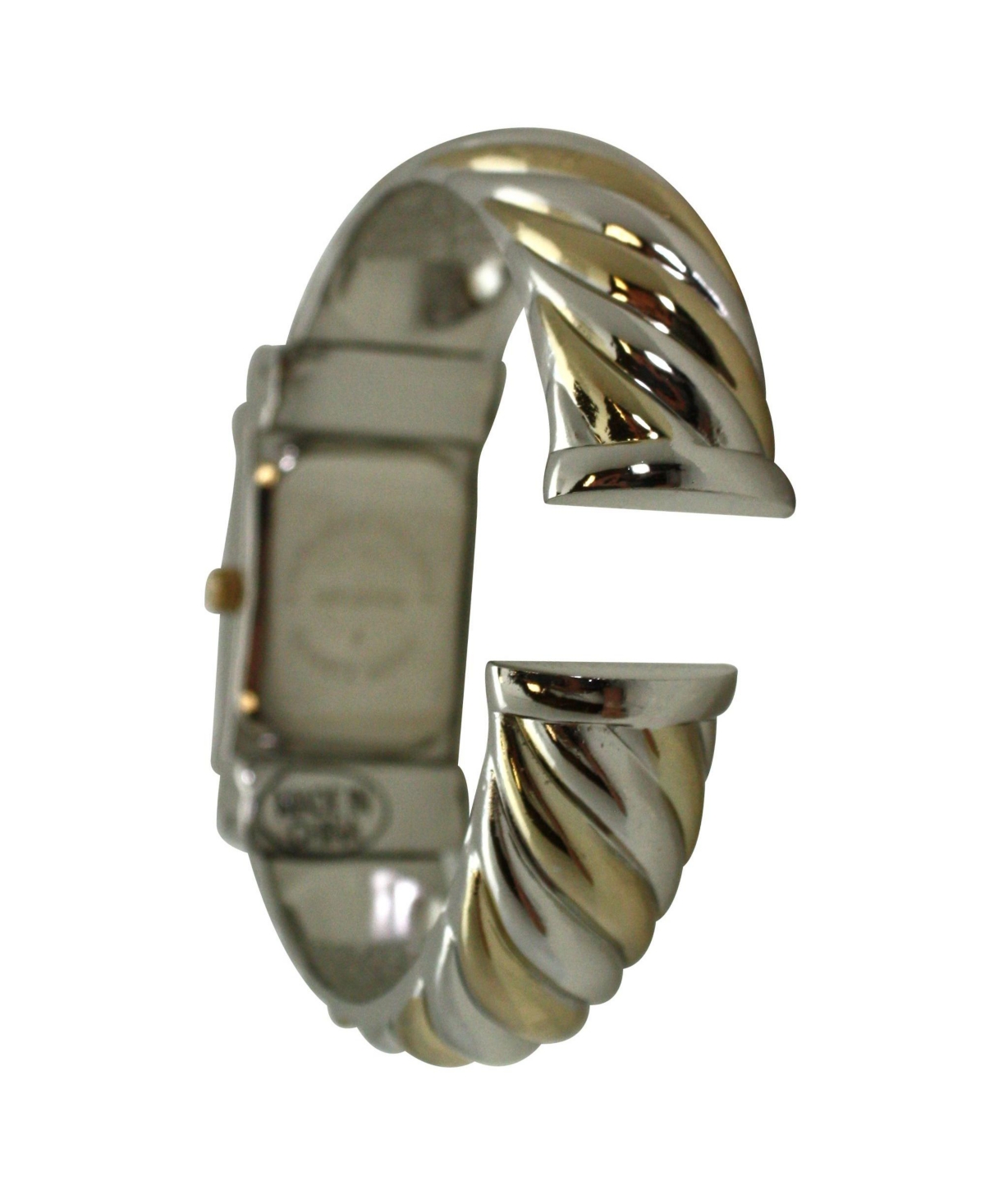 Olivia Pratt Two Tone Square and Thin Face Bangle Women Watch