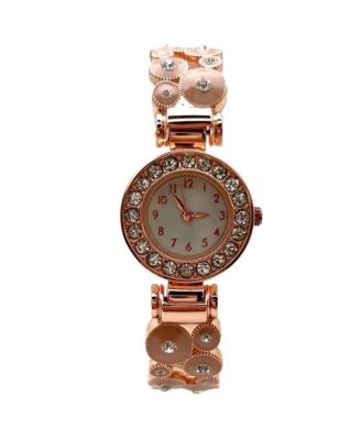Beige Colorful Round Shapes Band Bangle Women Watch