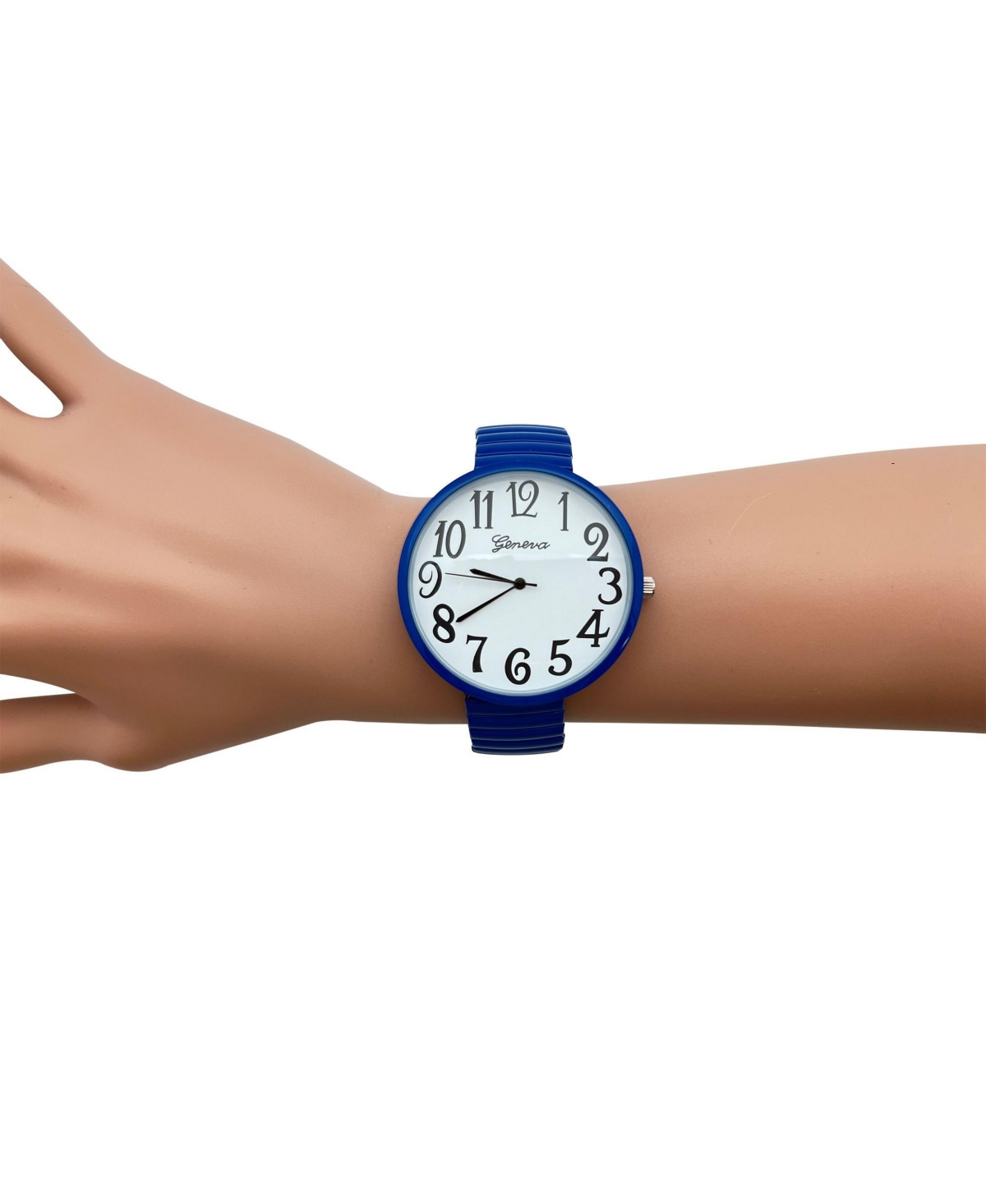 Royal Blue Big Face Fun Colors Women Watch