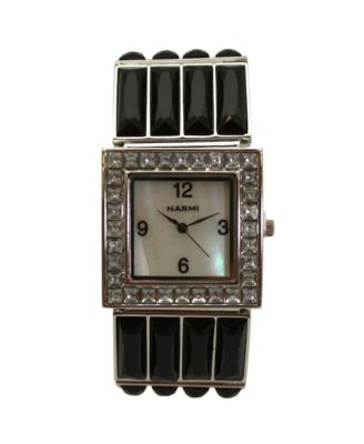 Olivia Black Pratt Square Jewel Women Watch