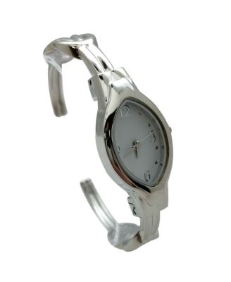 Elegant Thin Bangle Women Watch, Silver