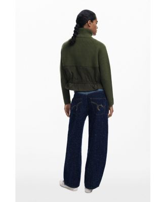 Women's Zipper sweater with pockets