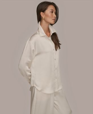 Women's Woven Button-Down Shirt