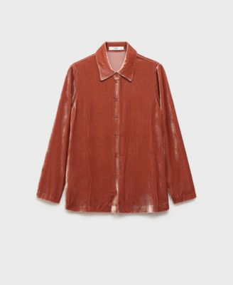 Women's Silk Velvet Pajama Shirt