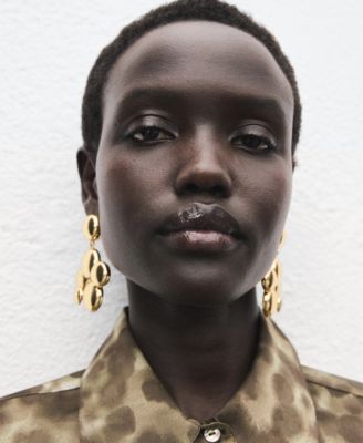 Women's Satin Print Shirt