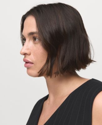 Women's Belted Pinstripe Jumpsuit