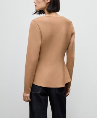 Women's Fitted Knitted Buttons Jacket