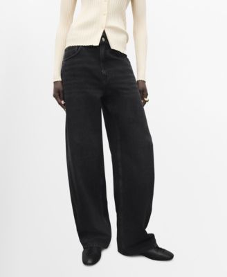 MANGO - Women's Mid-Rise Balloon Jeans