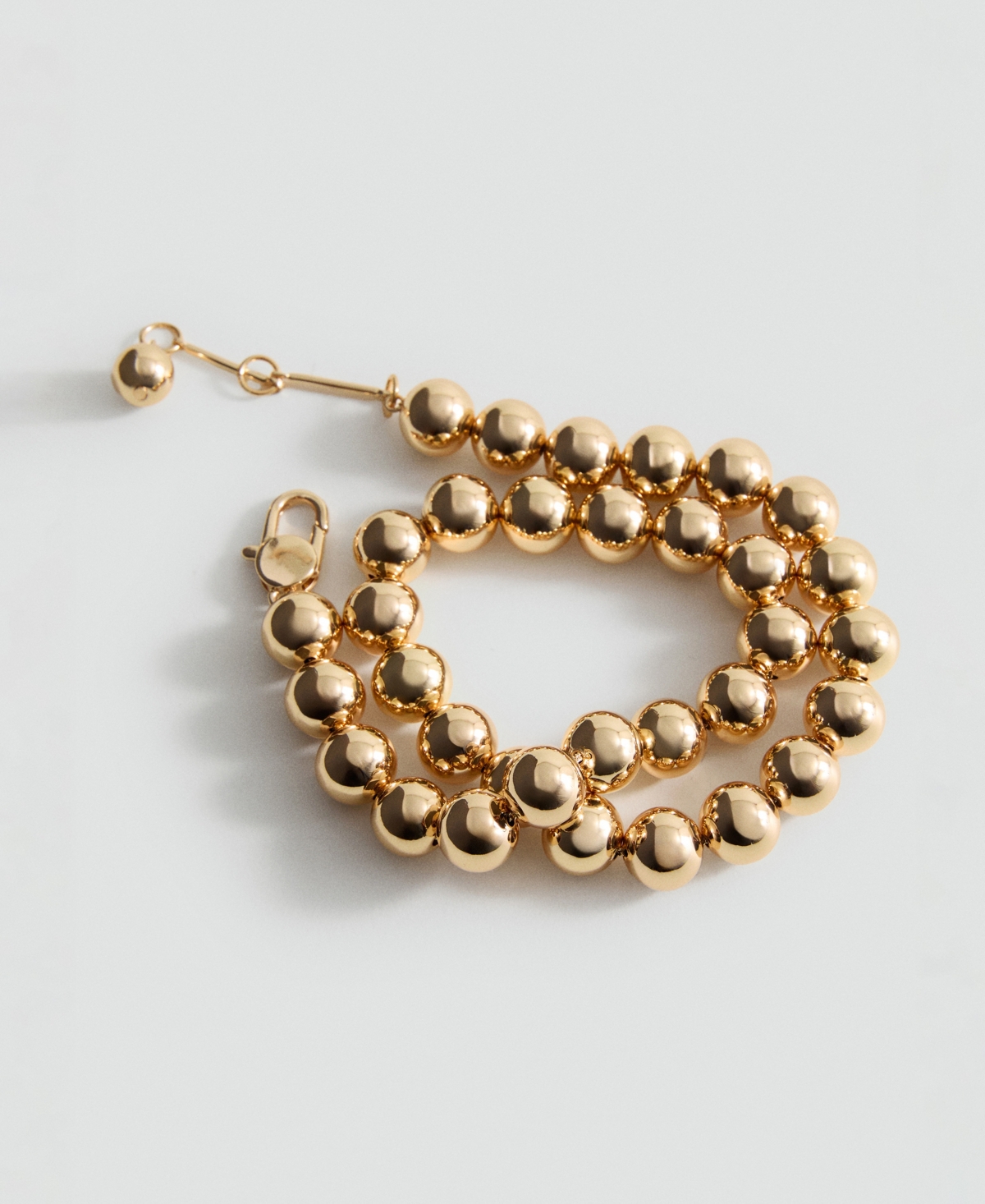 Mango Women's Metallic Spheres Necklace