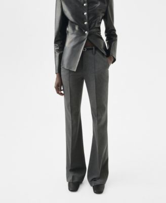 MANGO - Women's Belt Straight-Fit Pants