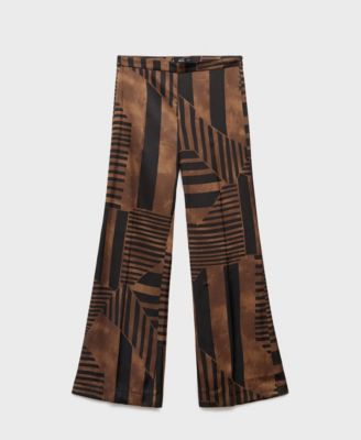 Women's Satin Striped Pants