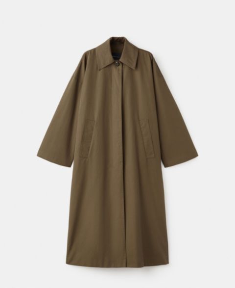 Женские куртки MANGO Women's Concealed Buttons Long Cotton Trench Coat