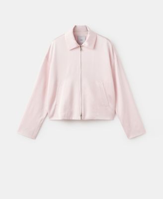 MANGO - Women's Satin Zipper Jacket