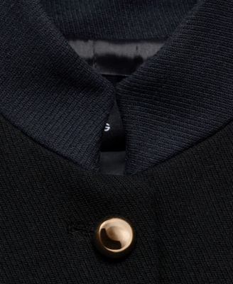 Women's Band Collar Fitted Jacket