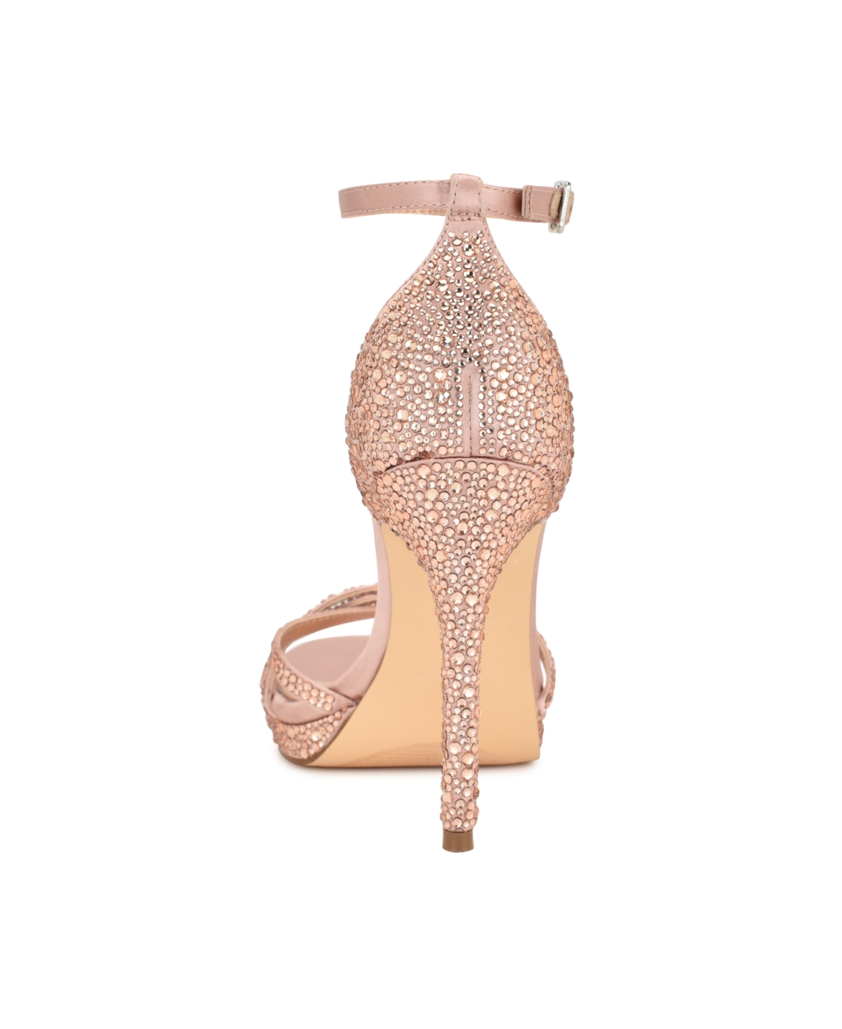 Nine West Women's Lartay Embellished Strappy Stiletto Dress Sandals In Pink