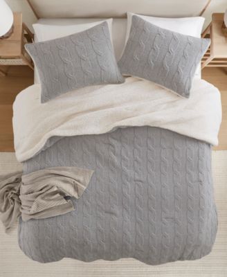 	Textured Knit Chenille 2-Pc. Comforter Set, Twin