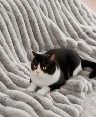 Jasmine Faux Fur Reverse to Velvet 3-Pc. Comforter Set, Full/Queen